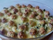 Rezept: Bratwurstbällchen-Kartoffelauflauf Bratwurstbällchen-Kartoffelauflauf - Rezept