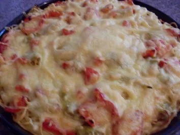 Rezept: Bunte Nudel-Pizza Bild Nr. 5 Bunte Nudel-Pizza - Rezept - Bild Nr. 5