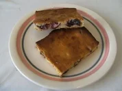 Rezept: BLECHKUCHEN - Quarkkuchen ohne Boden mit Cranberries BLECHKUCHEN - Quarkkuchen ohne Boden mit Cranberries - Rezept