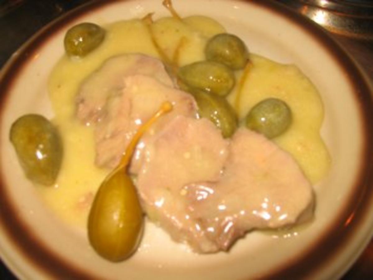 Fleisch: Schweinezunge an Kapernäpfel - Rezept