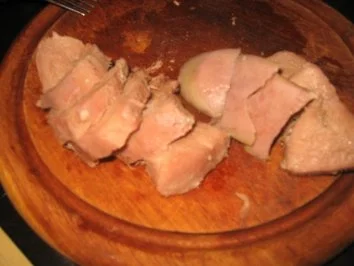 Rezept: Fleisch: Schweinezunge an Kapernäpfel Bild Nr. 4 Fleisch: Schweinezunge an Kapernäpfel - Rezept - Bild Nr. 4