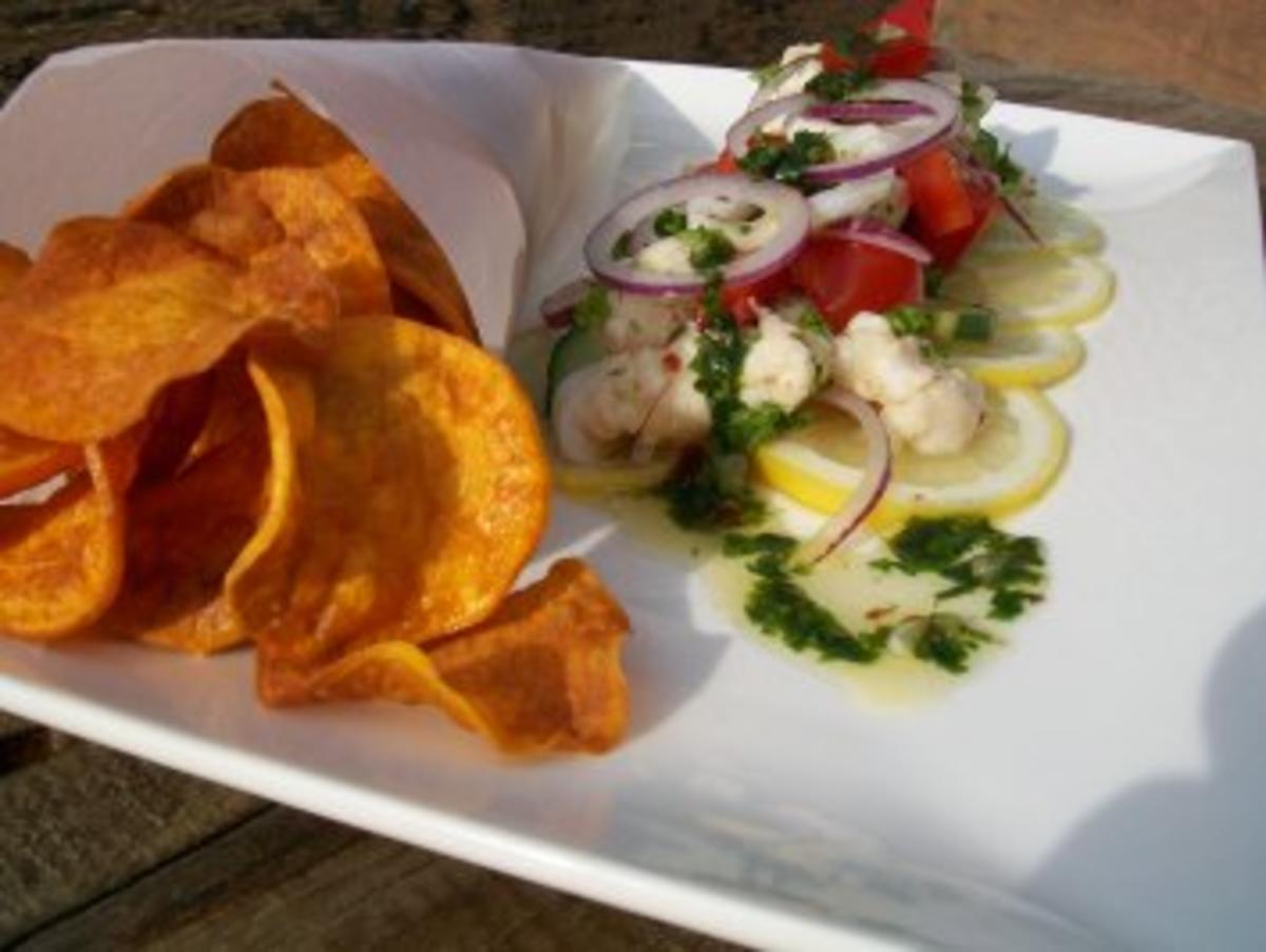 Bilder für Ceviche vom Steinbeißer und `ne Tüte Chips - Rezept