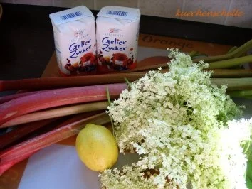 Konfitüre & Co:   Rhabarber mit Holunderblüten - Rezept - Bild Nr. 2