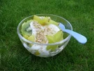 Obstsalat mit Kokoscreme - Rezept