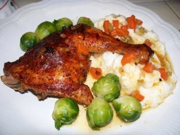 Klassische Hühner-Schenkel - Rezept