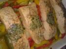 Lachs auf Paprika - Rezept