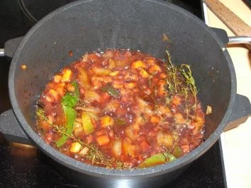 Fleisch: Fledermaus auf Rotweinschalotten - Rezept - Bild Nr. 6