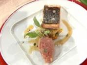 Zweierlei vom Gotteslachs mit Gemüseroulade á la de Santis - Rezept