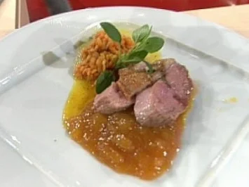 Rezept: Entenbrust auf Linsengemüse á la de Santis Entenbrust auf Linsengemüse á la de Santis - Rezept