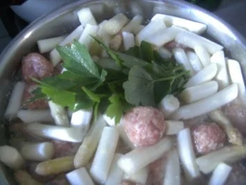 Spargel - Klöschen - Ragout - Rezept - Bild Nr. 4