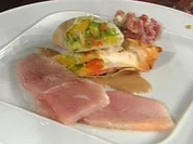 Zweierlei vom Gotteslachs mit Gemüseroulade (Jens Schäfer) - Rezept