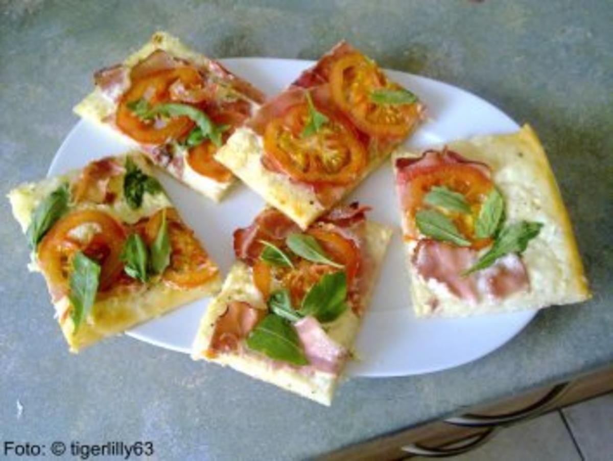 Pizzaecken mit Speck & Tomaten - Rezept - Bild Nr. 2