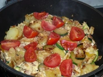 Pfannengericht: Kartoffel-Gemüsepfanne - Rezept