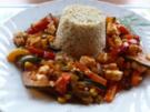 Pfannengericht: Gemüse mit Feta und Perlgraupen - Rezept