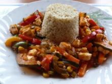 Pfannengericht: Gemüse mit Feta und Perlgraupen - Rezept