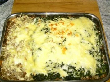 Rezept: Spinat-Gehacktes-Auflauf Spinat-Gehacktes-Auflauf - Rezept