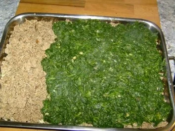 Rezept: Spinat-Gehacktes-Auflauf Bild Nr. 4 Spinat-Gehacktes-Auflauf - Rezept - Bild Nr. 4