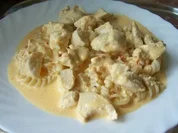 Auflauf: Hähnchenbrust in Käse-Sahne-Sauce, überbacken - Rezept