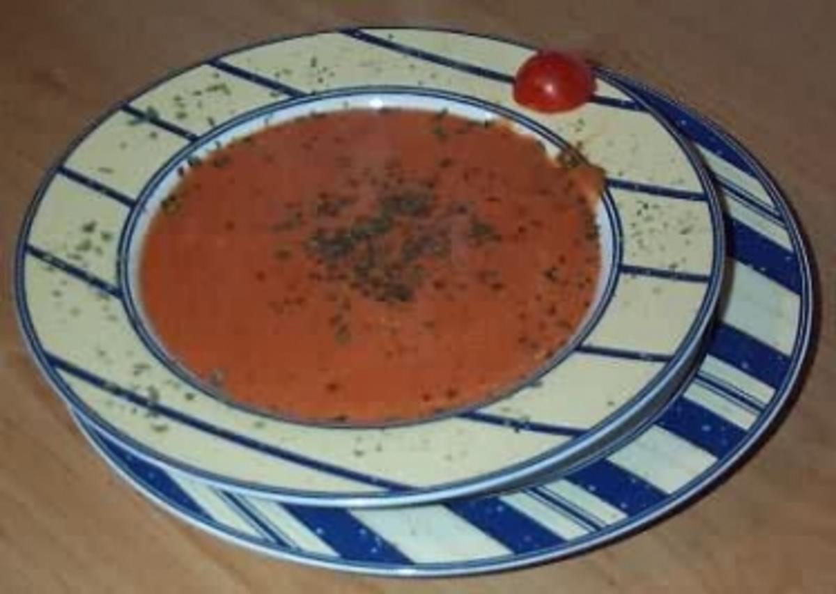 Pikante Tomatencreme Suppe - Rezept