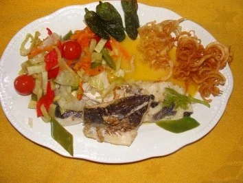 Fisch :  -Gebratene Merluzafilets- - Rezept