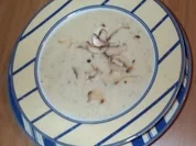 Rezept: Champignoncremesuppe mit Mandeln Champignoncremesuppe mit Mandeln - Rezept