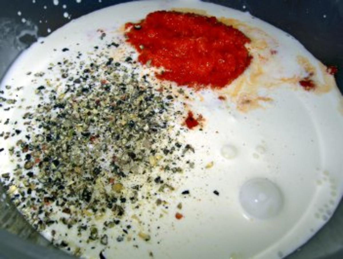 Ajvar-Hähnchenbrust unter der Käsehaube - Rezept - Bild Nr. 3