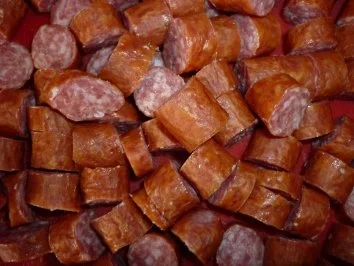 Rezept: Cremige Kartoffel-Pilzsuppe mit Mettwürstchen Bild Nr. 2 Cremige Kartoffel-Pilzsuppe mit Mettwürstchen - Rezept - Bild Nr. 2