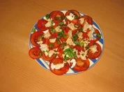 Tomaten-/ Mozarellasalat - Rezept