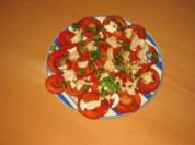 Tomaten-/ Mozarellasalat - Rezept