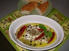 Feta eingelegt - Rezept