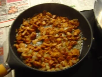 Entrecote als Steak mit Pfifferlingen und deftigem Griech. Bauernsalat - Rezept - Bild Nr. 4