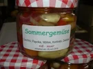 Gemüse:   SOMMERGEMÜSE.....süß-sauer eingelegt - Rezept