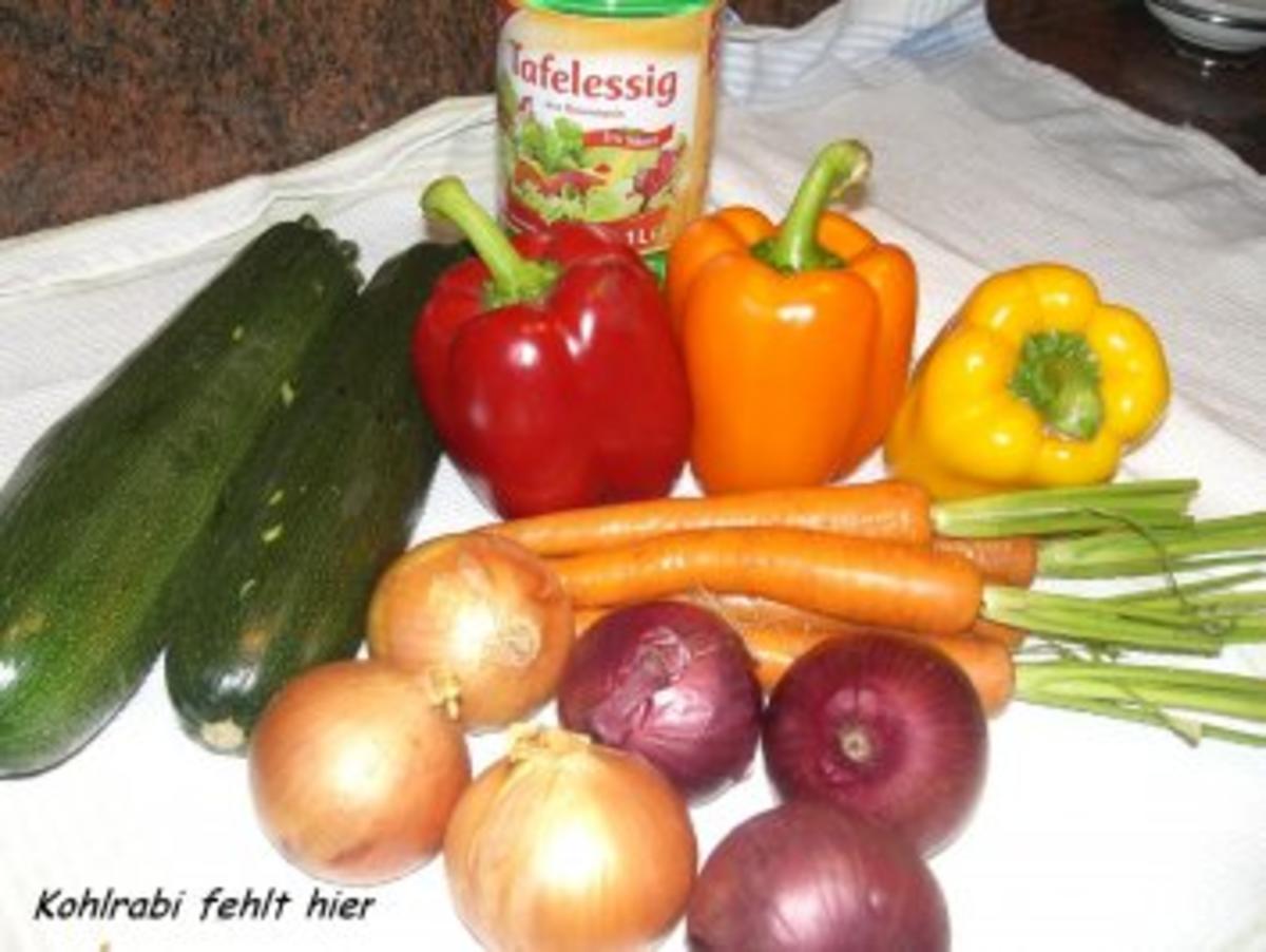Gemüse:   SOMMERGEMÜSE.....süß-sauer eingelegt - Rezept - Bild Nr. 2