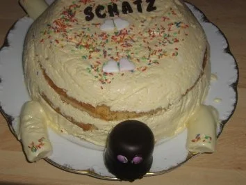 Rezept: Schildkrötenmotiv -Torte Schildkrötenmotiv -Torte - Rezept