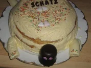 Schildkrötenmotiv -Torte - Rezept
