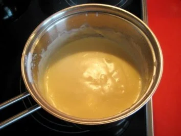 Sahne - Pudding mit frischem Erdbeermus - Rezept - Bild Nr. 4