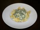Tagliatelle mit Spinat-Gorgonzola-Soße - Rezept