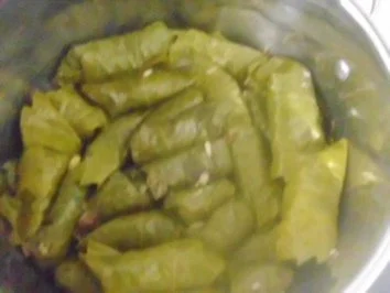 Rezept: Gefüllte Weinblätter in Tomatensauce ~ Domates Salcali Yaprak Sarmasi Bild Nr. 9 Gefüllte Weinblätter in Tomatensauce ~ Domates Salcali Yaprak Sarmasi - Rezept - Bild Nr. 9