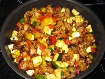 Gemüse - Quiche mit Gyros - Rezept - Bild Nr. 5