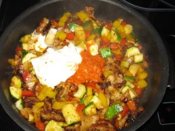 Gemüse - Quiche mit Gyros - Rezept - Bild Nr. 7