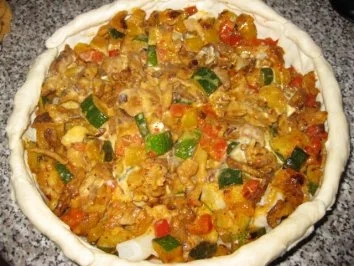 Gemüse - Quiche mit Gyros - Rezept - Bild Nr. 10