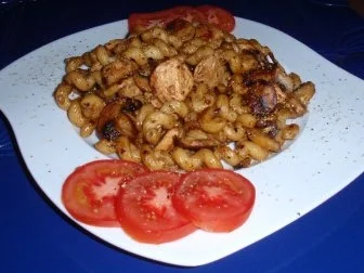 Rezept: Gebratene Nudel-Champignon-Hähnchenbrust-Pfanne Bild Nr. 8 Gebratene Nudel-Champignon-Hähnchenbrust-Pfanne - Rezept - Bild Nr. 8