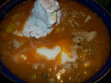 Rezept: Eintopf - Hackfleisch Käsesuppe mit Lauch Bild Nr. 9 Eintopf - Hackfleisch Käsesuppe mit Lauch - Rezept - Bild Nr. 9