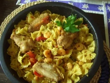 Paella-Nudeln - Rezept