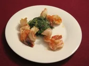 Galle style Gambas auf Algensalat - Rezept