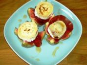 Feigen mit Ziegenkäse und Honig „flambiert“ - Rezept