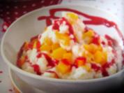 Pfirsich-Melba-Milchreis - Rezept