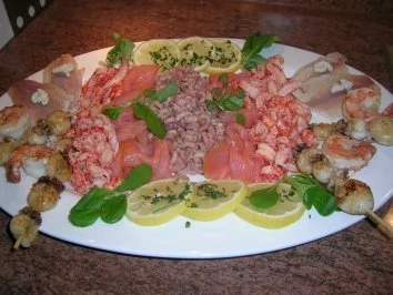 Meeresfrüchteplatte - kalt - Rezept - Bild Nr. 2
