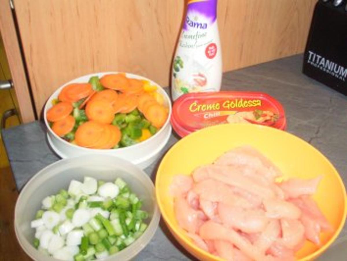 Rezept: "Buntes Huhngeschnibbeltes" Bild Nr. 2 "Buntes Huhngeschnibbeltes" - Rezept - Bild Nr. 2