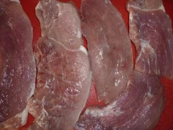 Pinienkern - Schnitzel an überbackenem Blumenkohl mit Schinkenwürfeln - Rezept - Bild Nr. 7